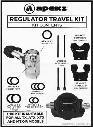 Apeks Regulator Travel Kit