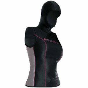 Sharkskin Chillproof vest avec Cagoule femmes